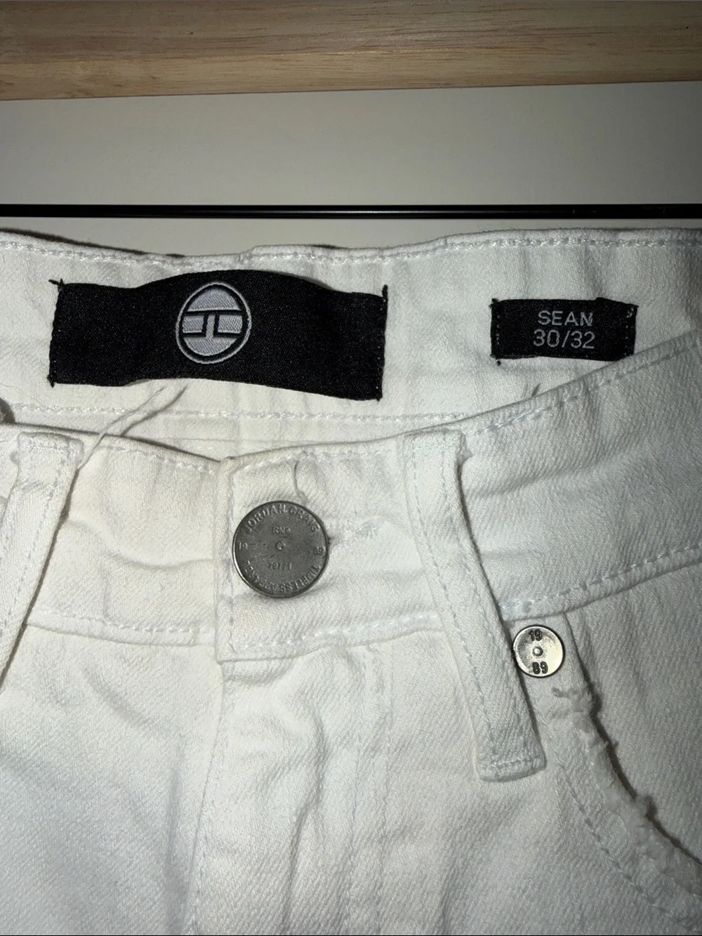 Jordan Craig White Skinny Distressed Men's Jeans